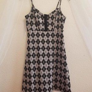 y2k argyle dress